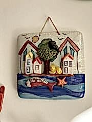 Evli Balıklı Duvar Süsü